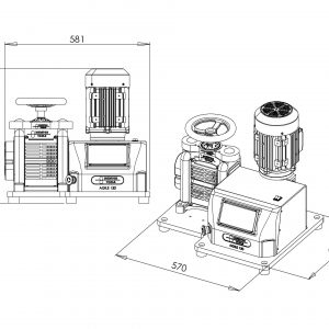 LAMINADOR DURSTON TUI F130 CHAPA+RULETAS 1/2 CAÑA 220V